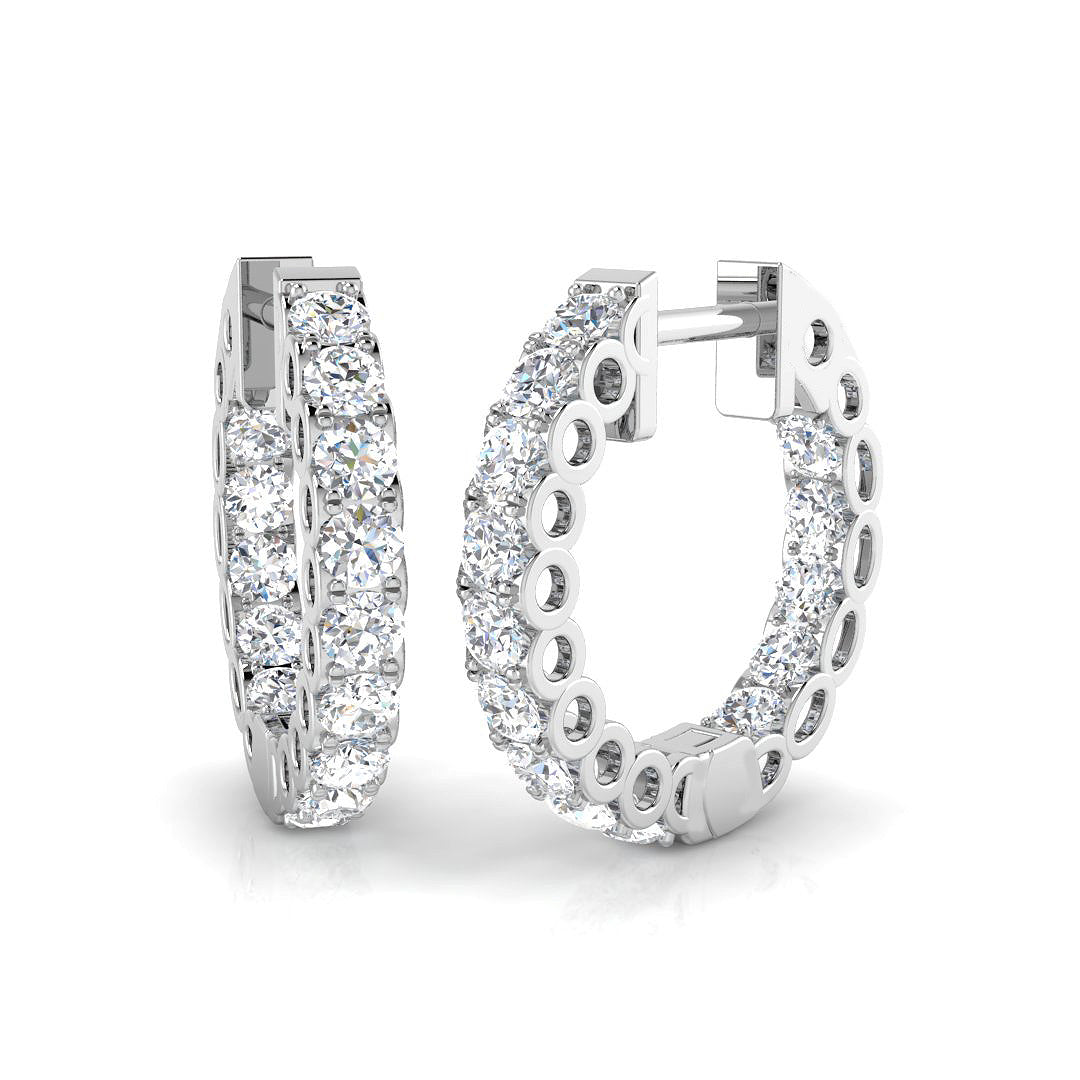 Round Diamond Earrings