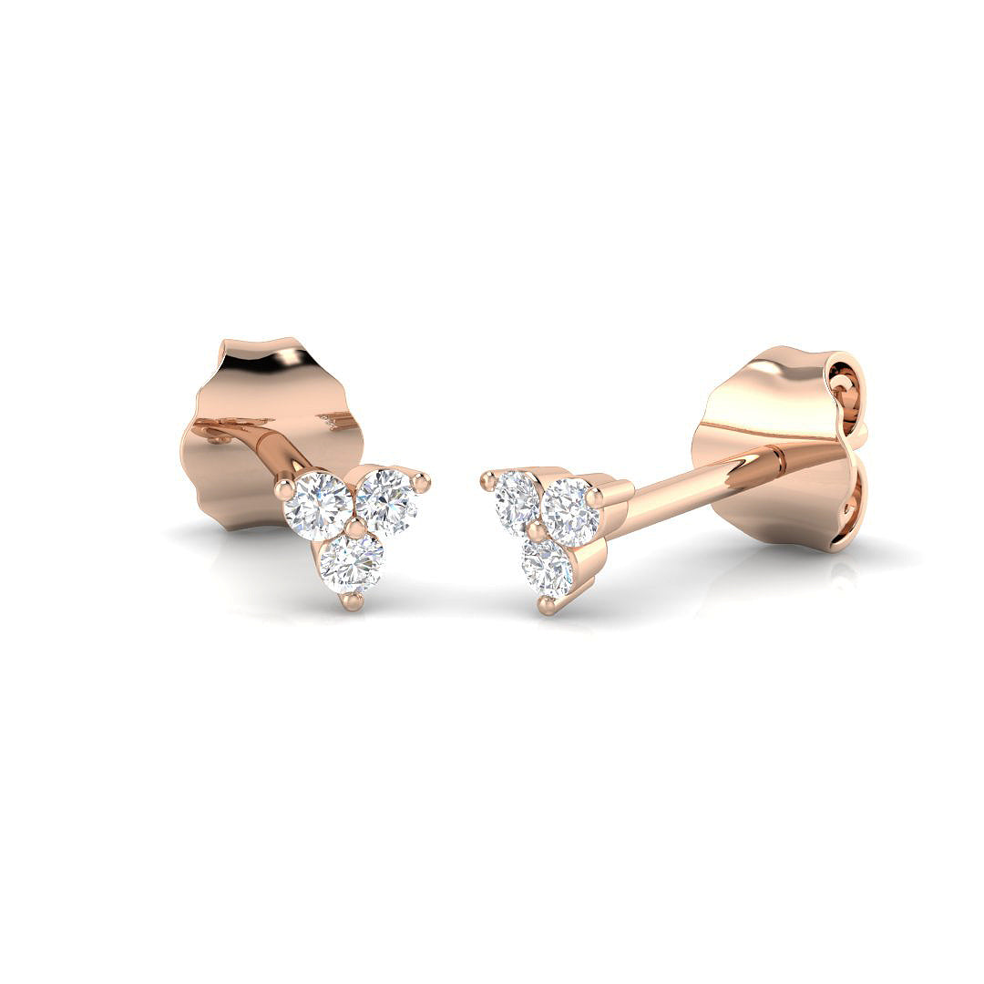 Round Diamond Earrings