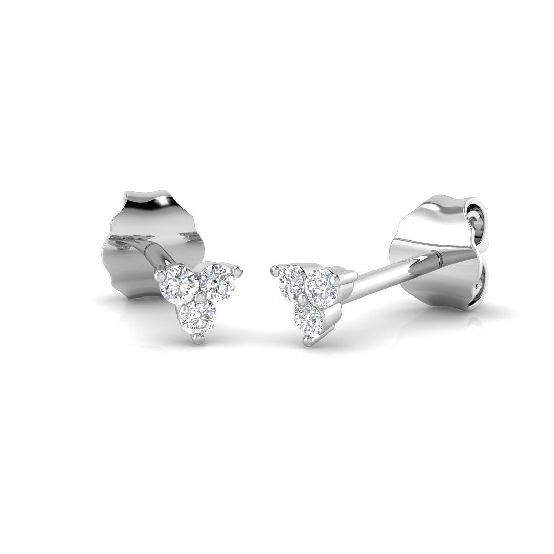 Round Diamond Earrings