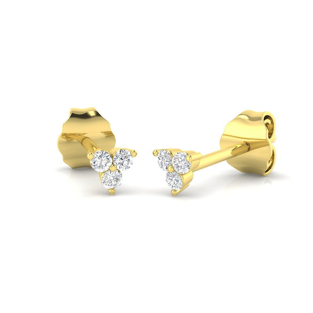 Round Diamond Earrings