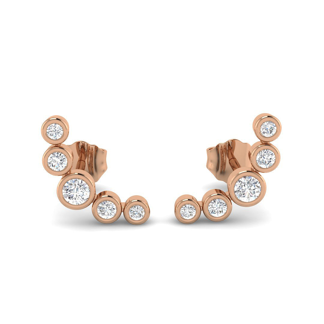 Round Diamond Earrings