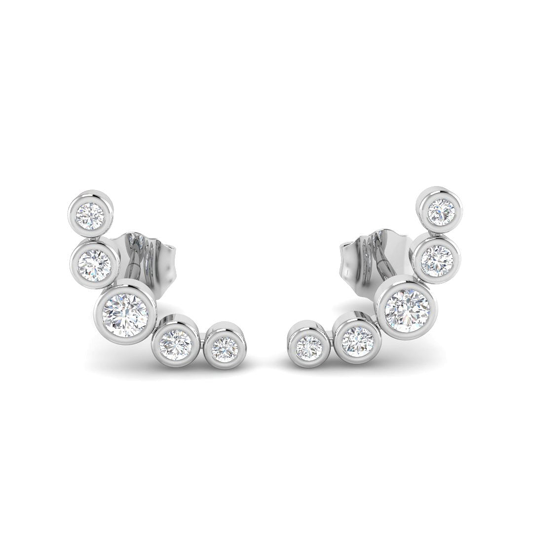Round Diamond Earrings