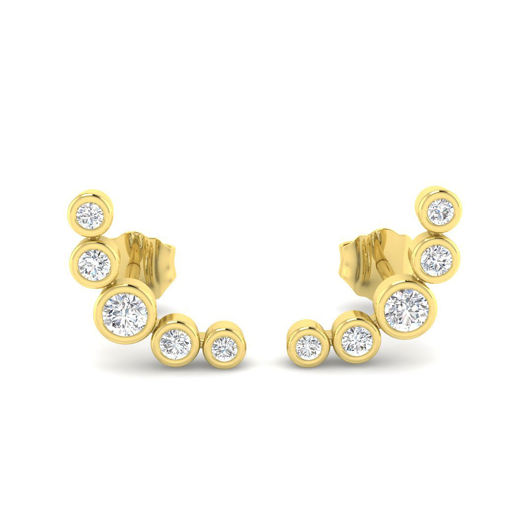 Round Diamond Earrings