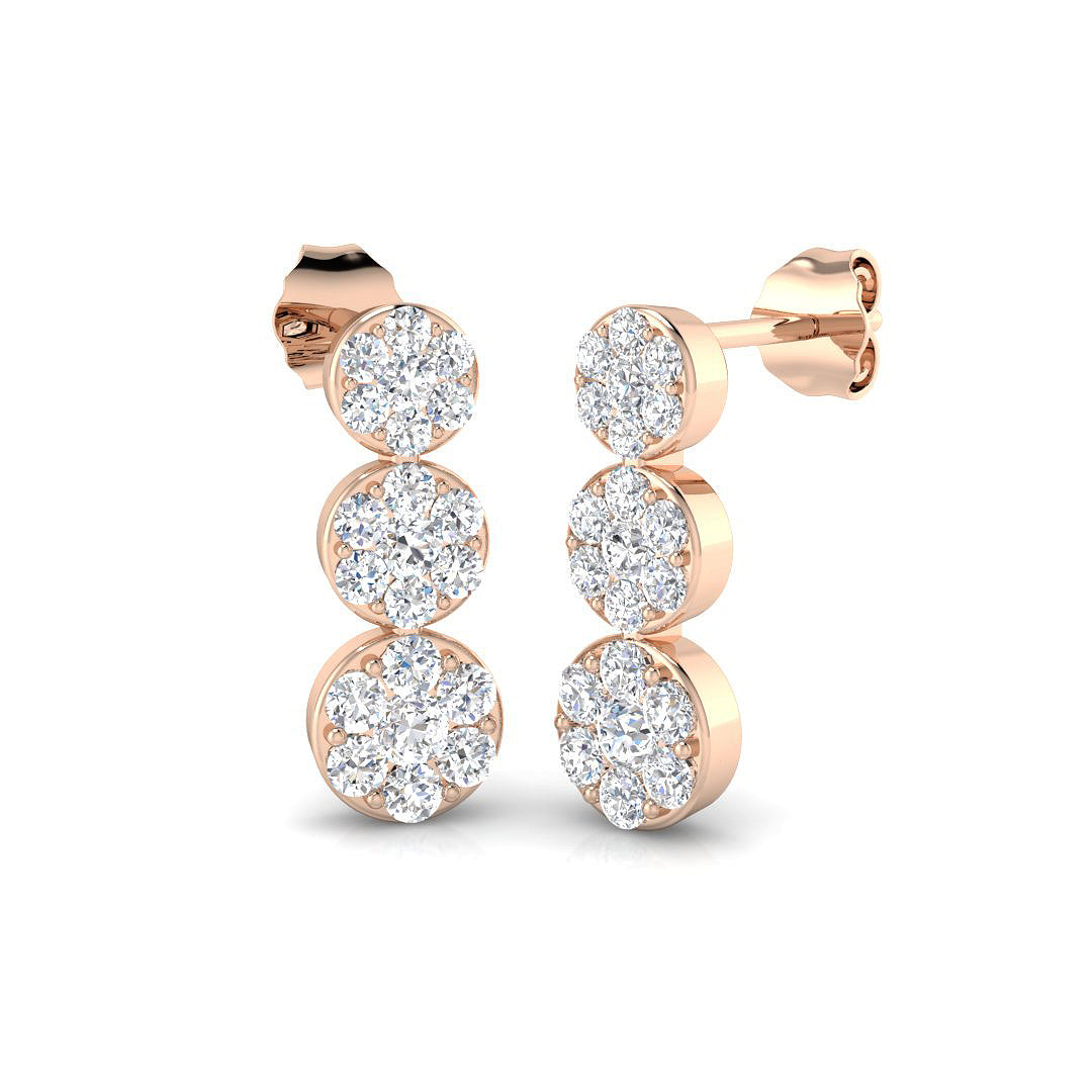 Round Diamond Earrings