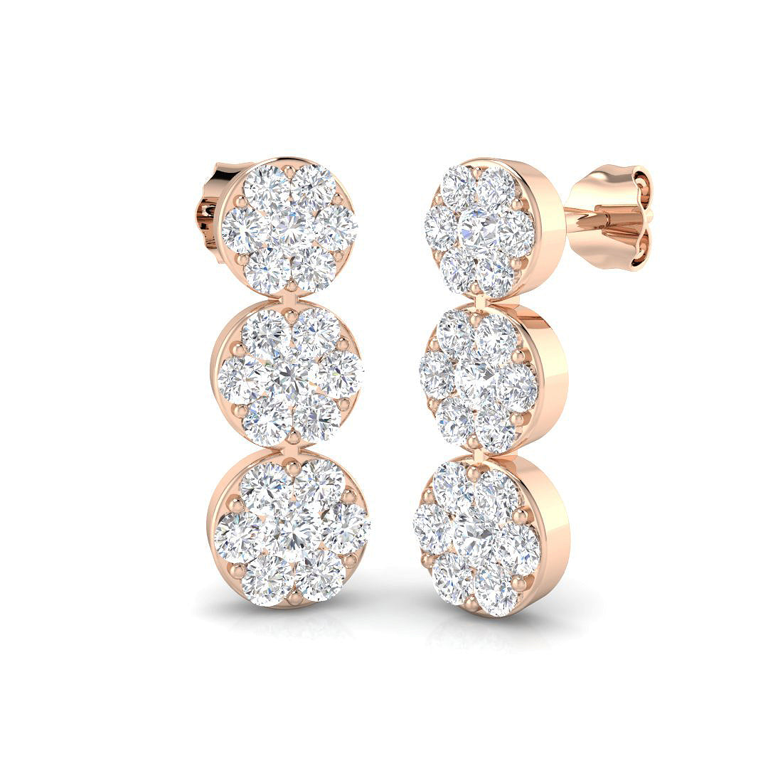 Round Diamond Earrings