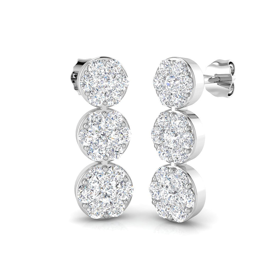Round Diamond Earrings
