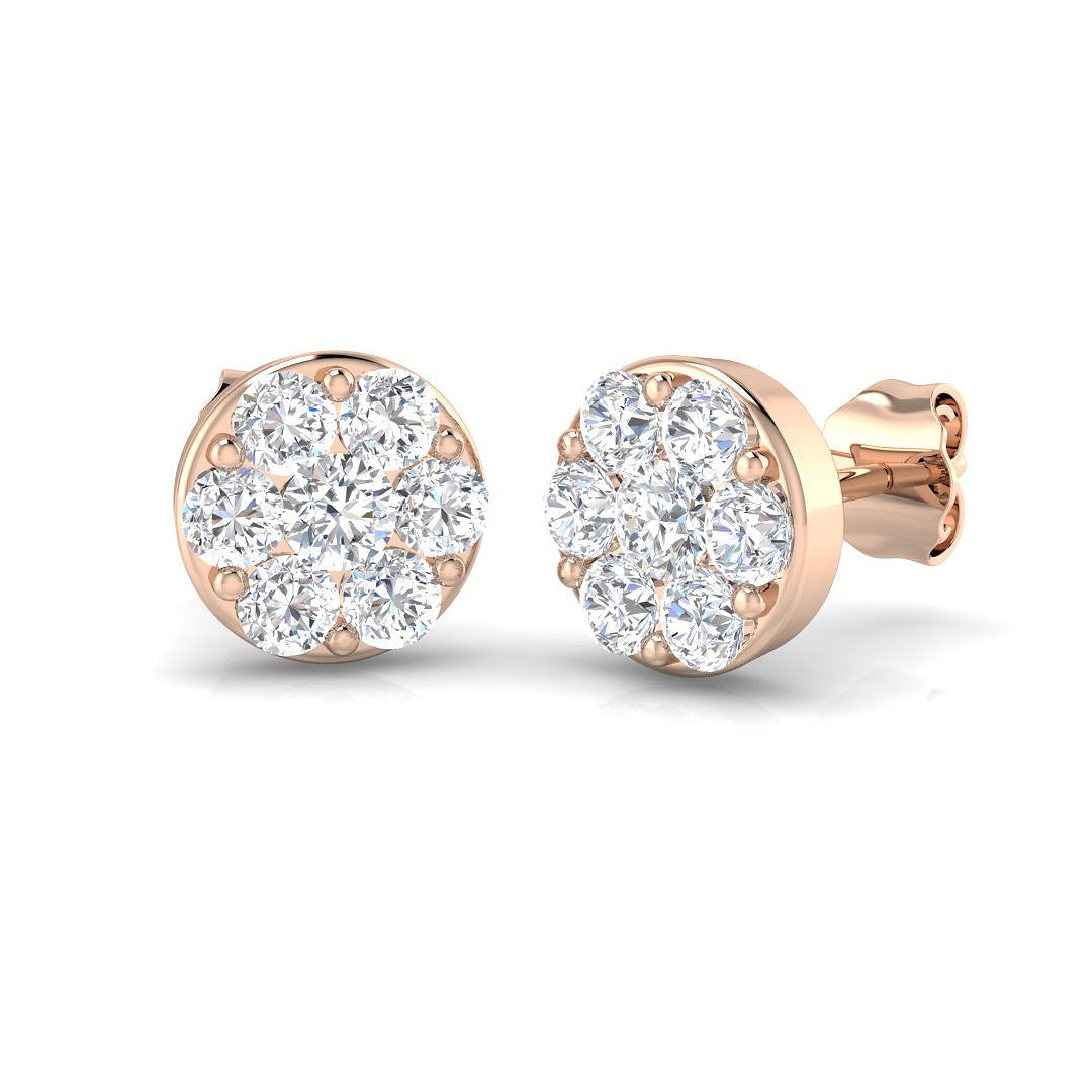 Round Diamond Earrings