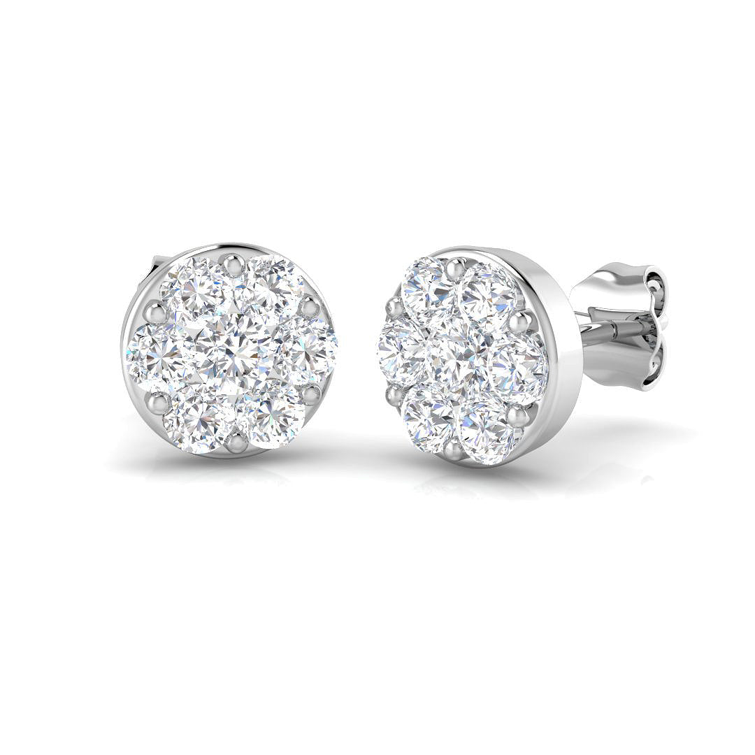 Round Diamond Earrings