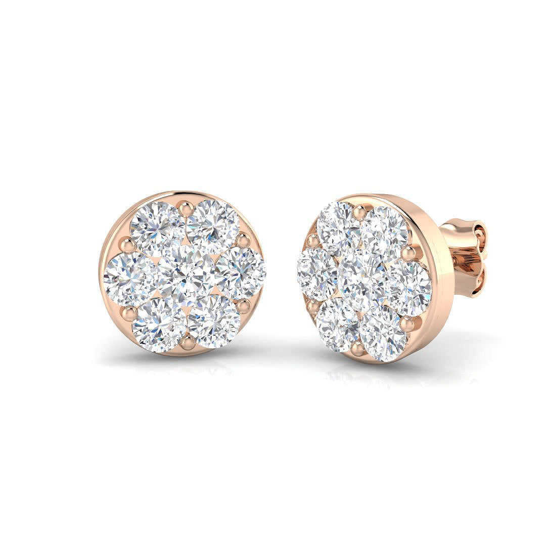 Round Diamond Earrings