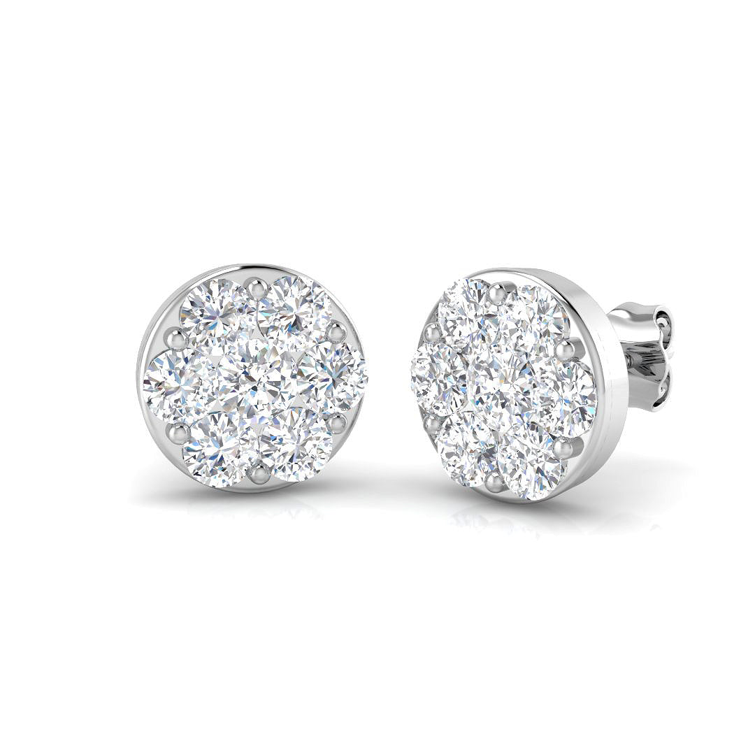 Round Diamond Earrings