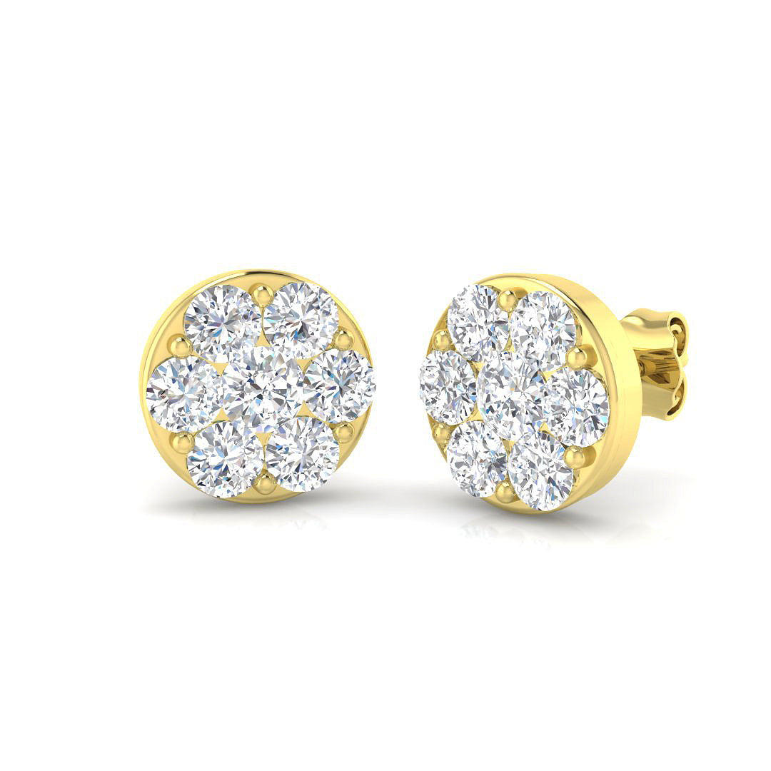 Round Diamond Earrings