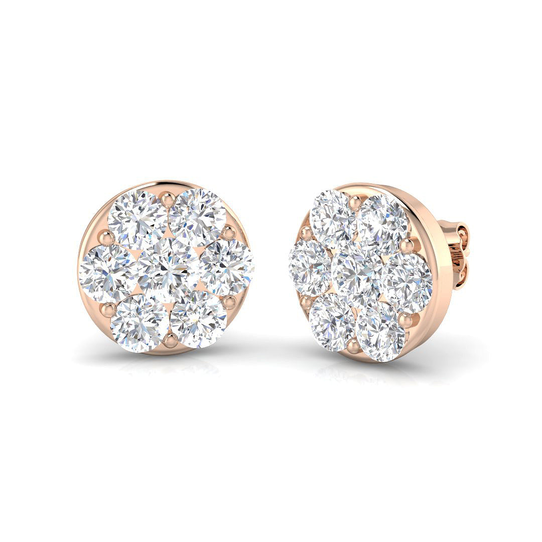 Round Diamond Earrings