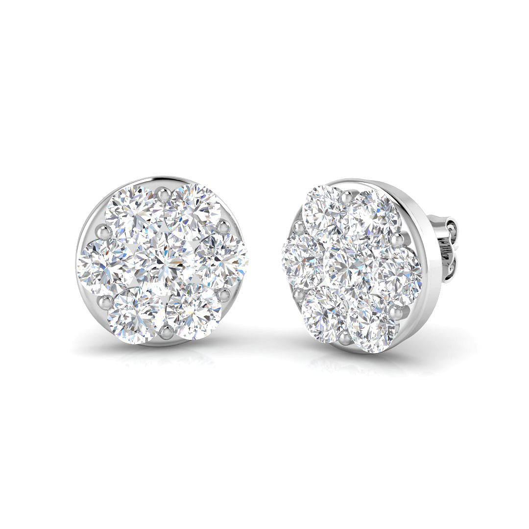 Round Diamond Earrings