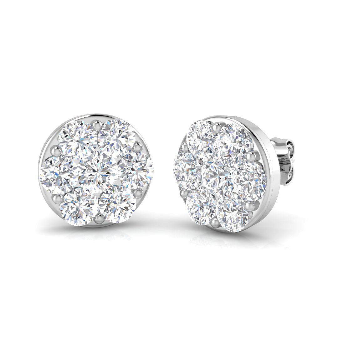 Round Diamond Earrings