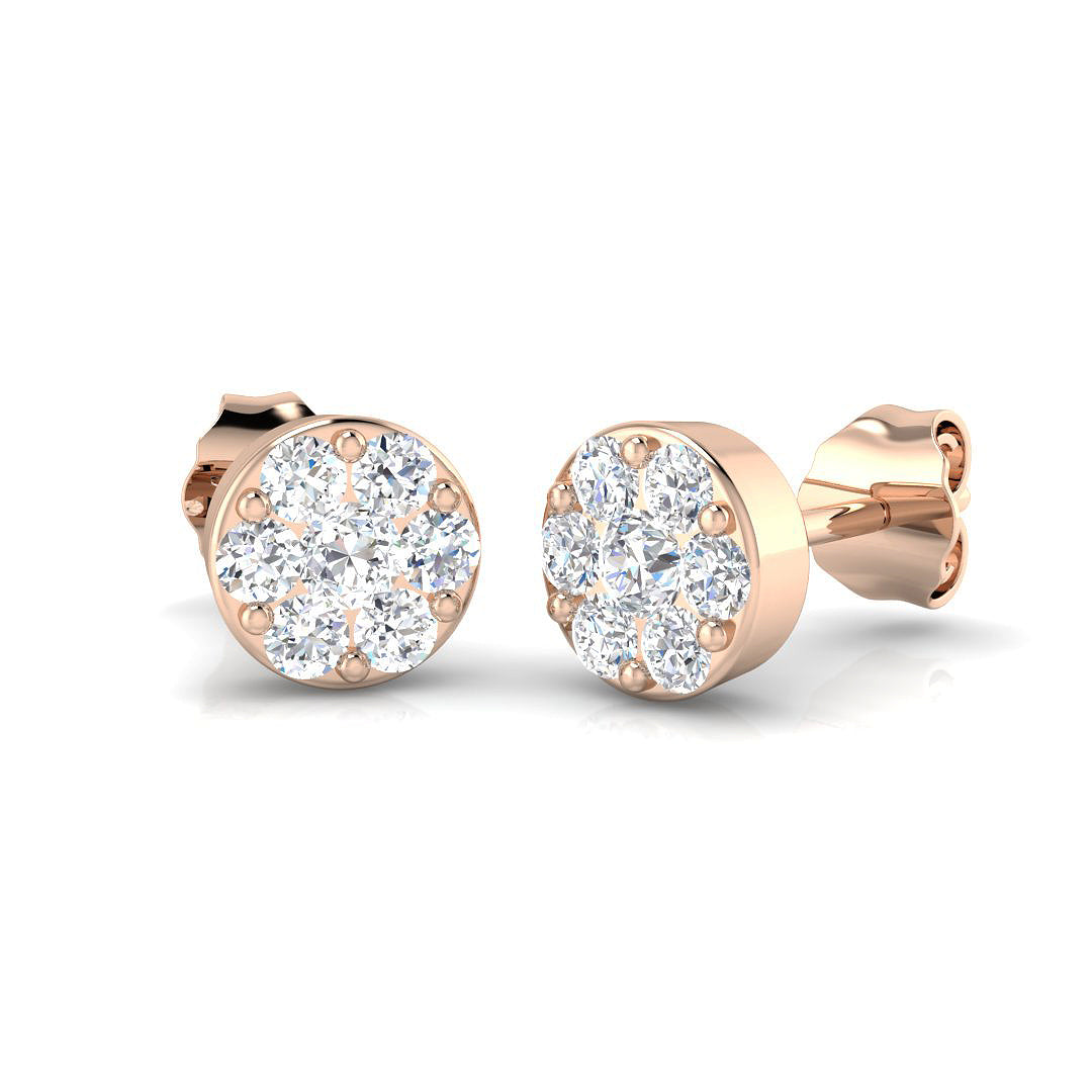 Round Diamond Earrings