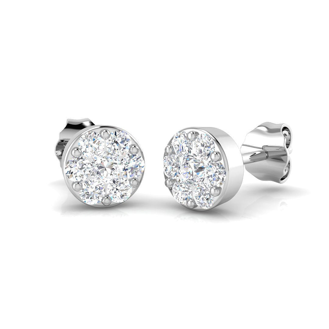 Round Diamond Earrings