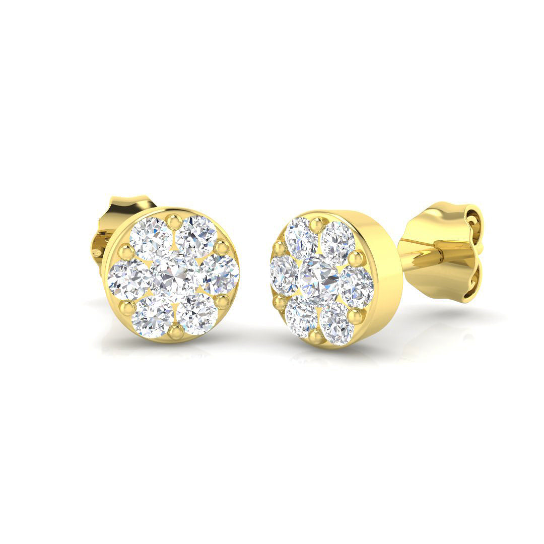 Round Diamond Earrings