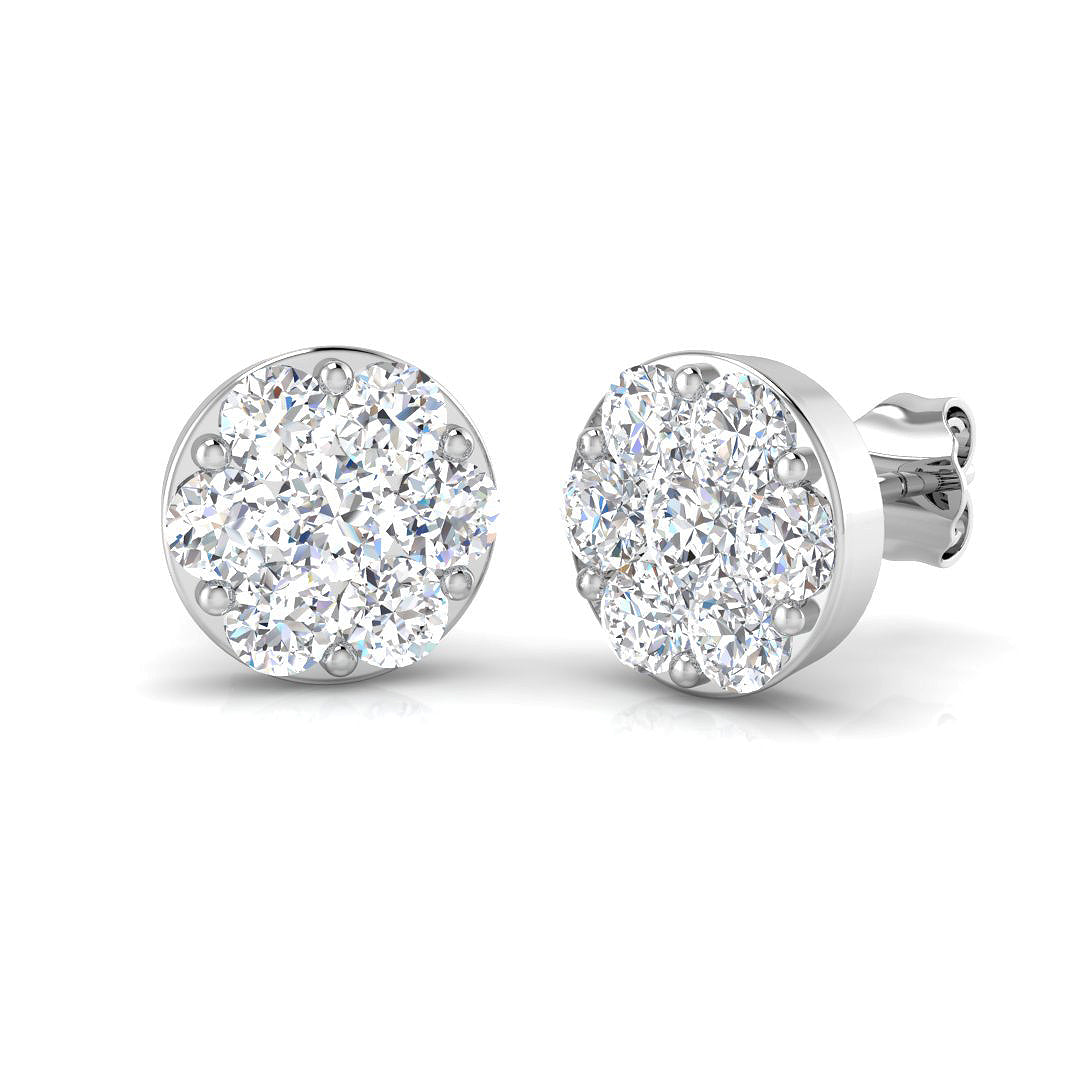 Round Diamond Earrings