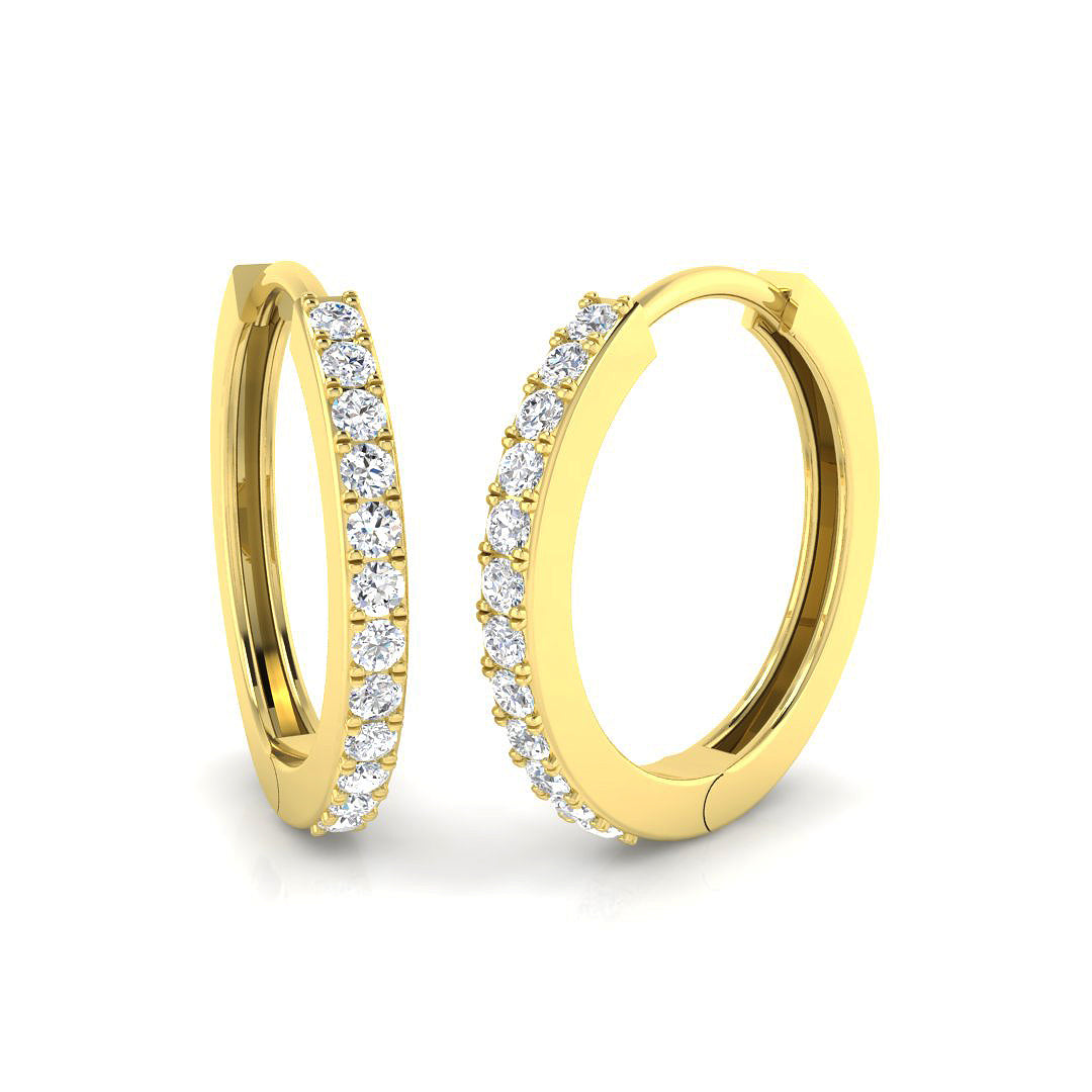 Round Diamond Earrings