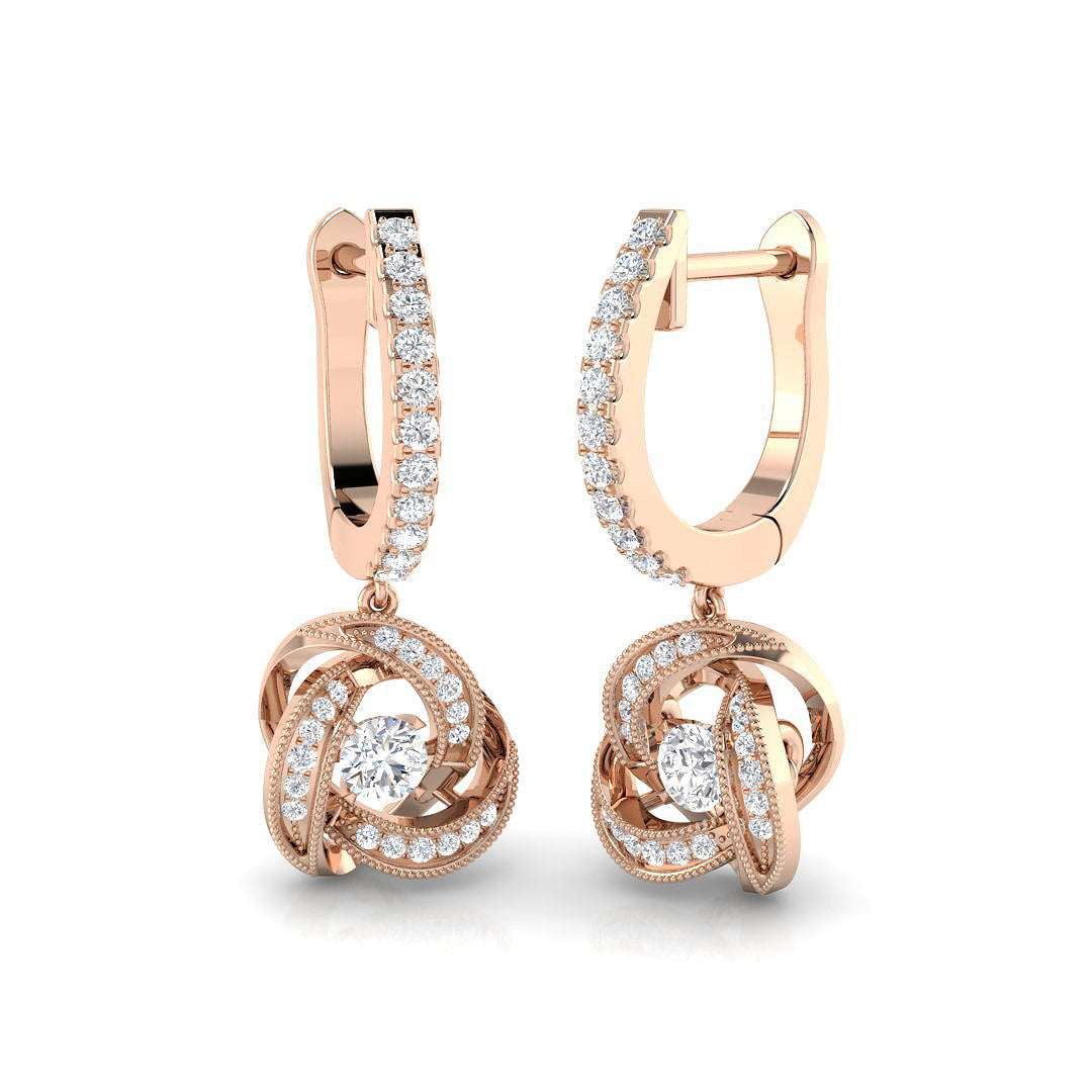 Round Diamond Earrings