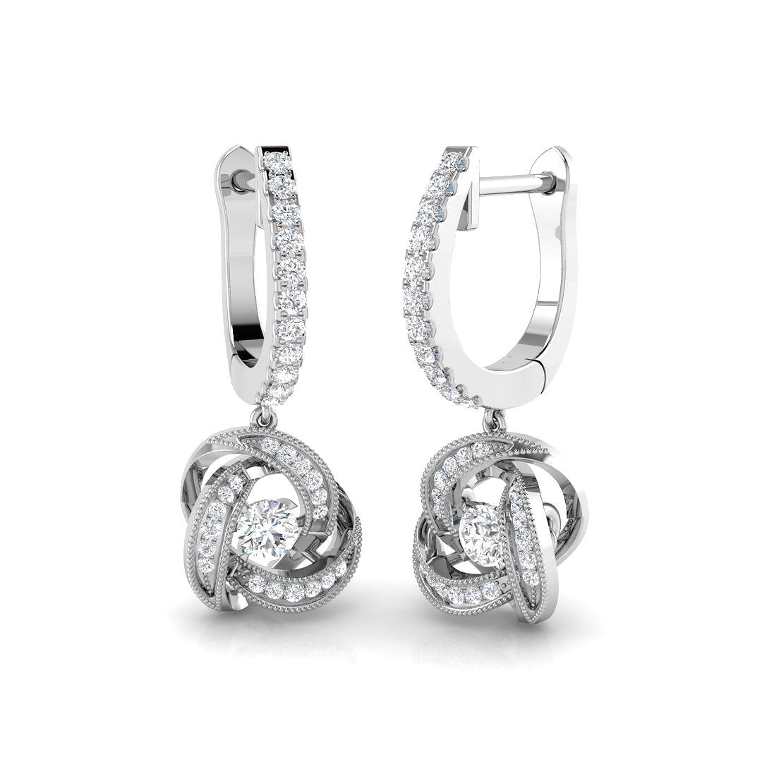 Round Diamond Earrings
