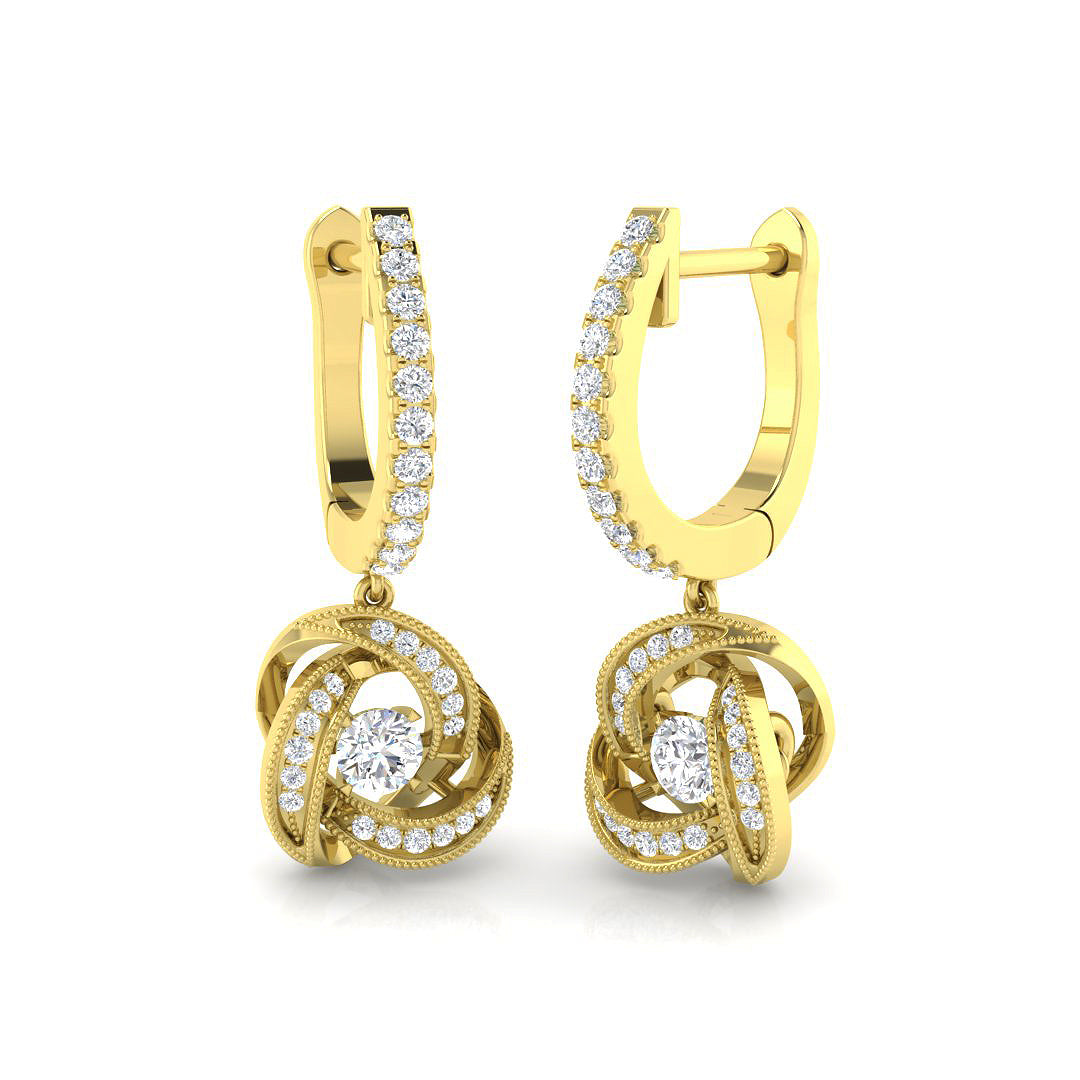 Round Diamond Earrings