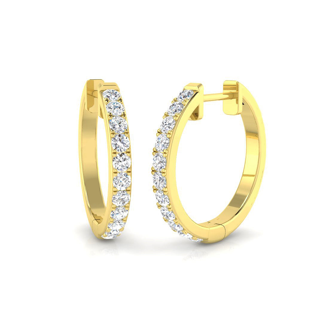 Round Diamond Earrings