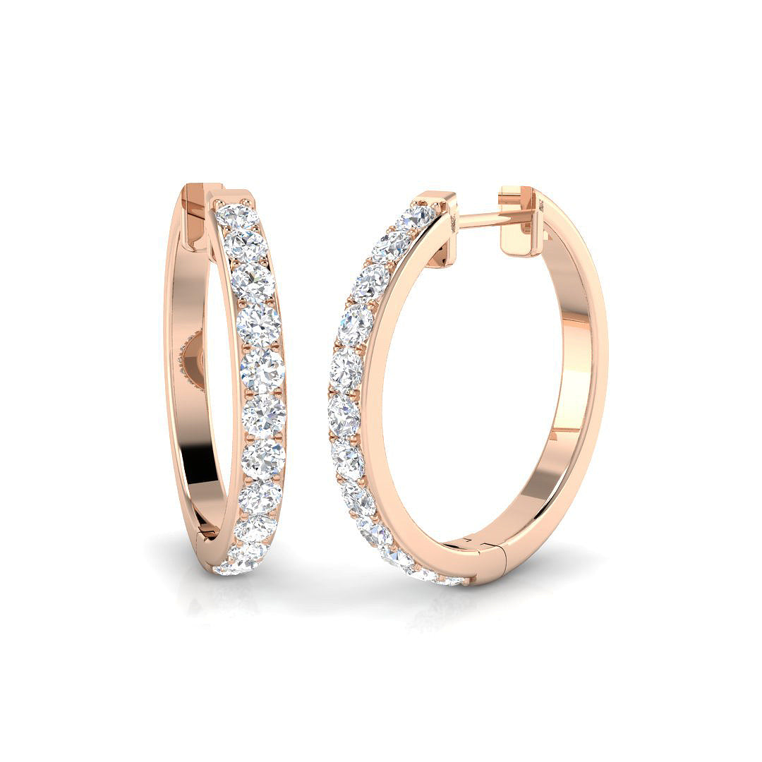 Round Diamond Earrings
