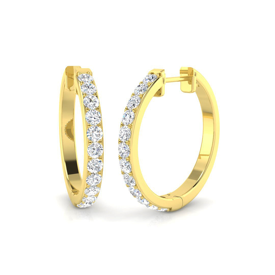 Round Diamond Earrings