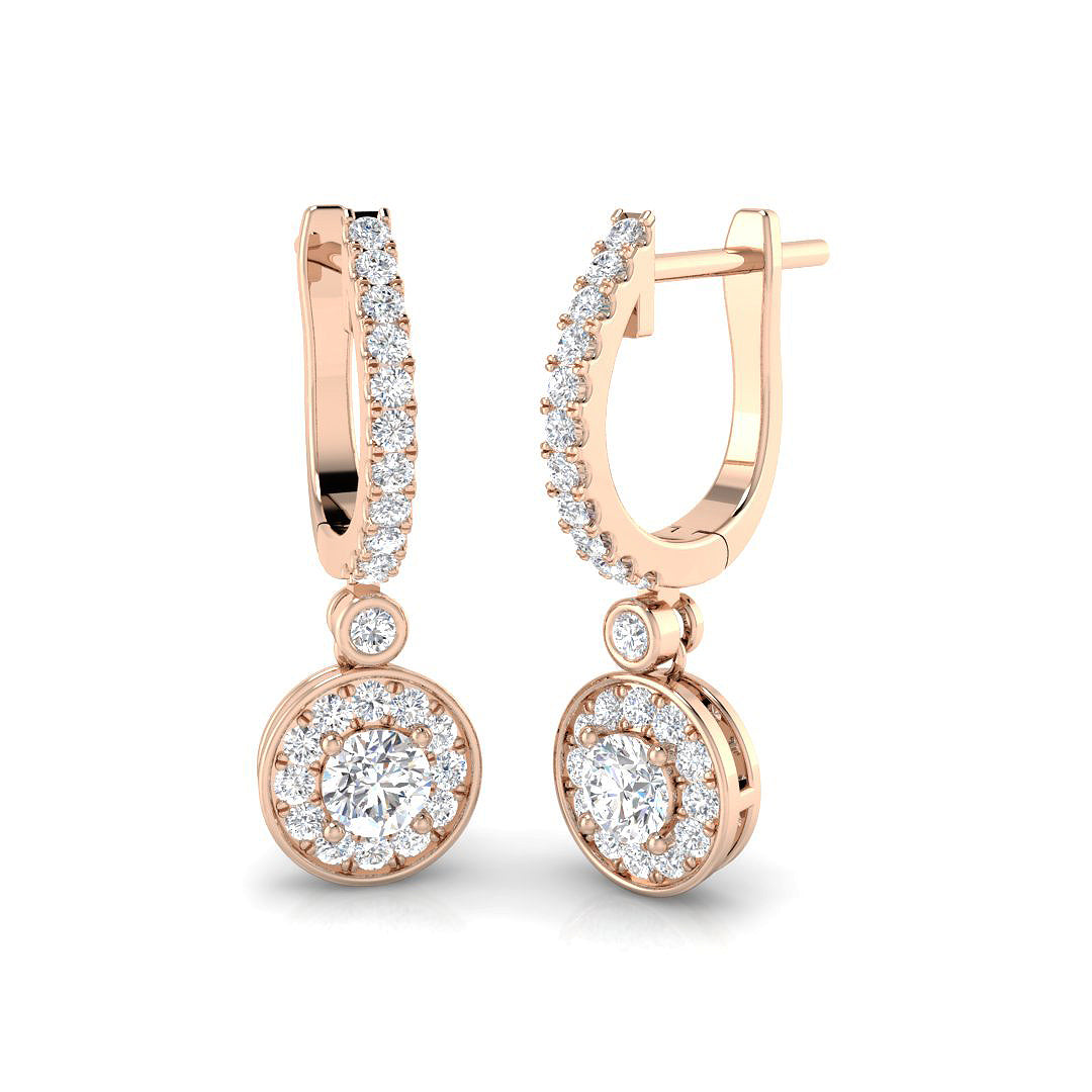 Round Diamond Earrings