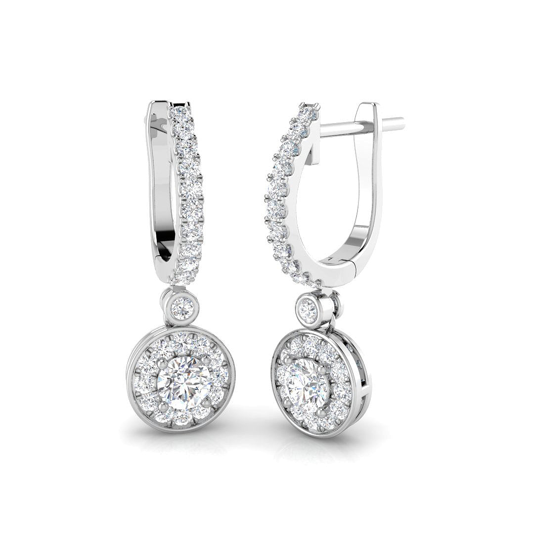 Round Diamond Earrings