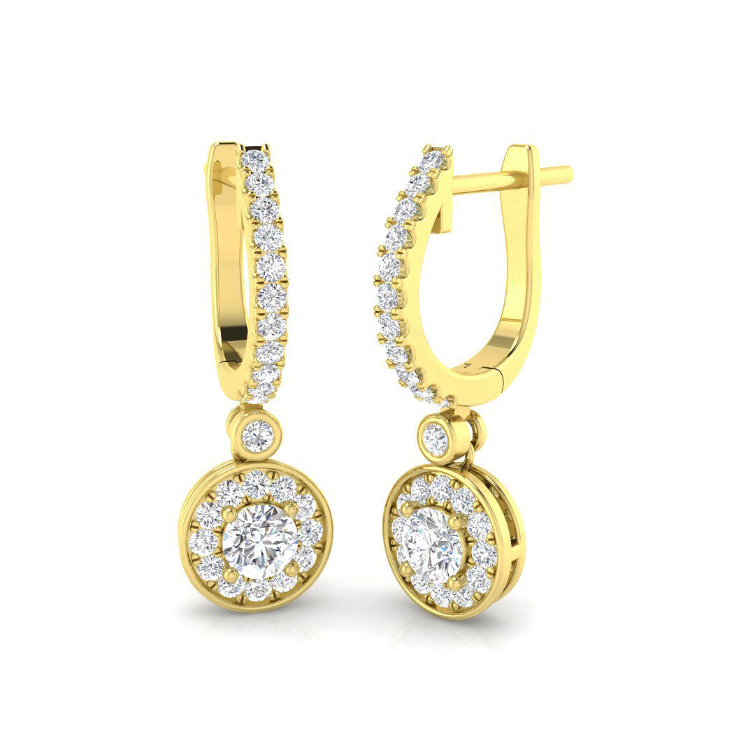 Round Diamond Earrings