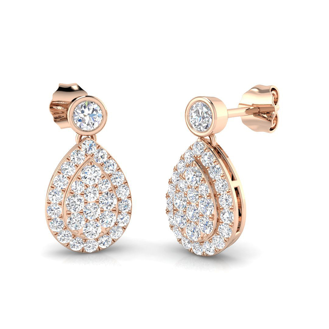 Round Diamond Earrings