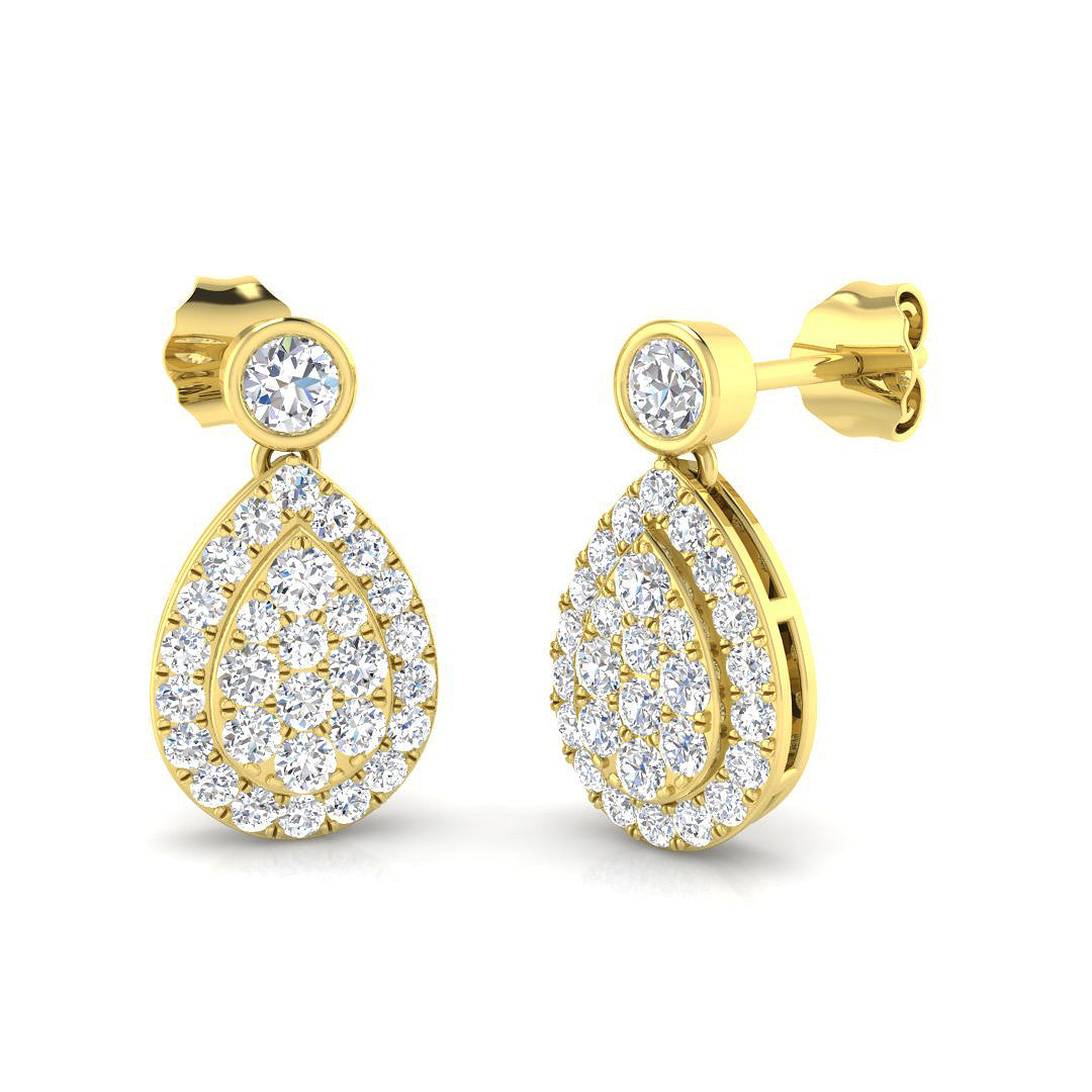 Round Diamond Earrings