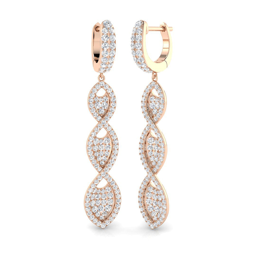 Round Diamond Earrings