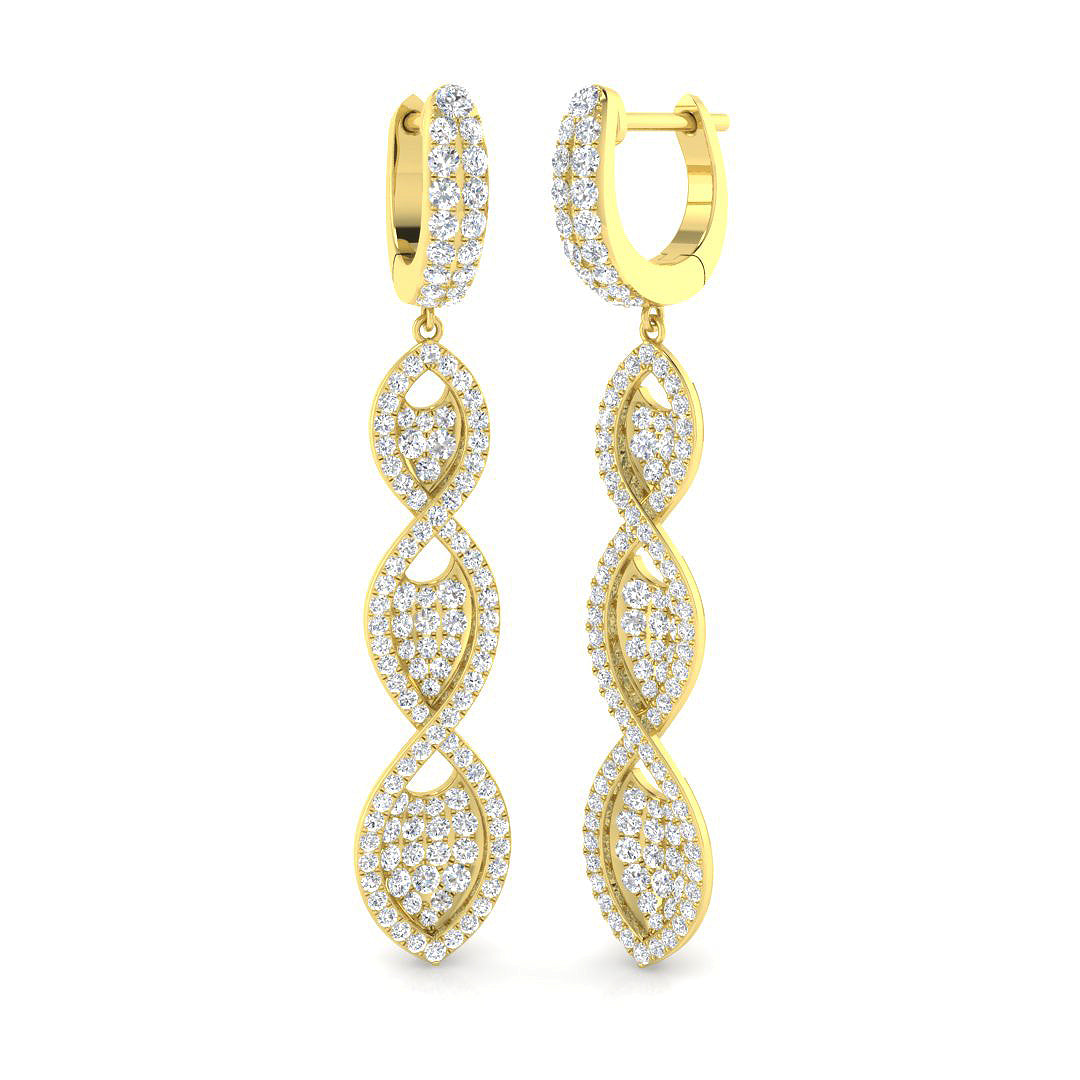 Round Diamond Earrings