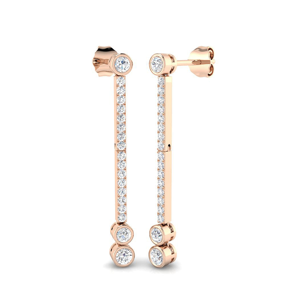 Round Diamond Earrings