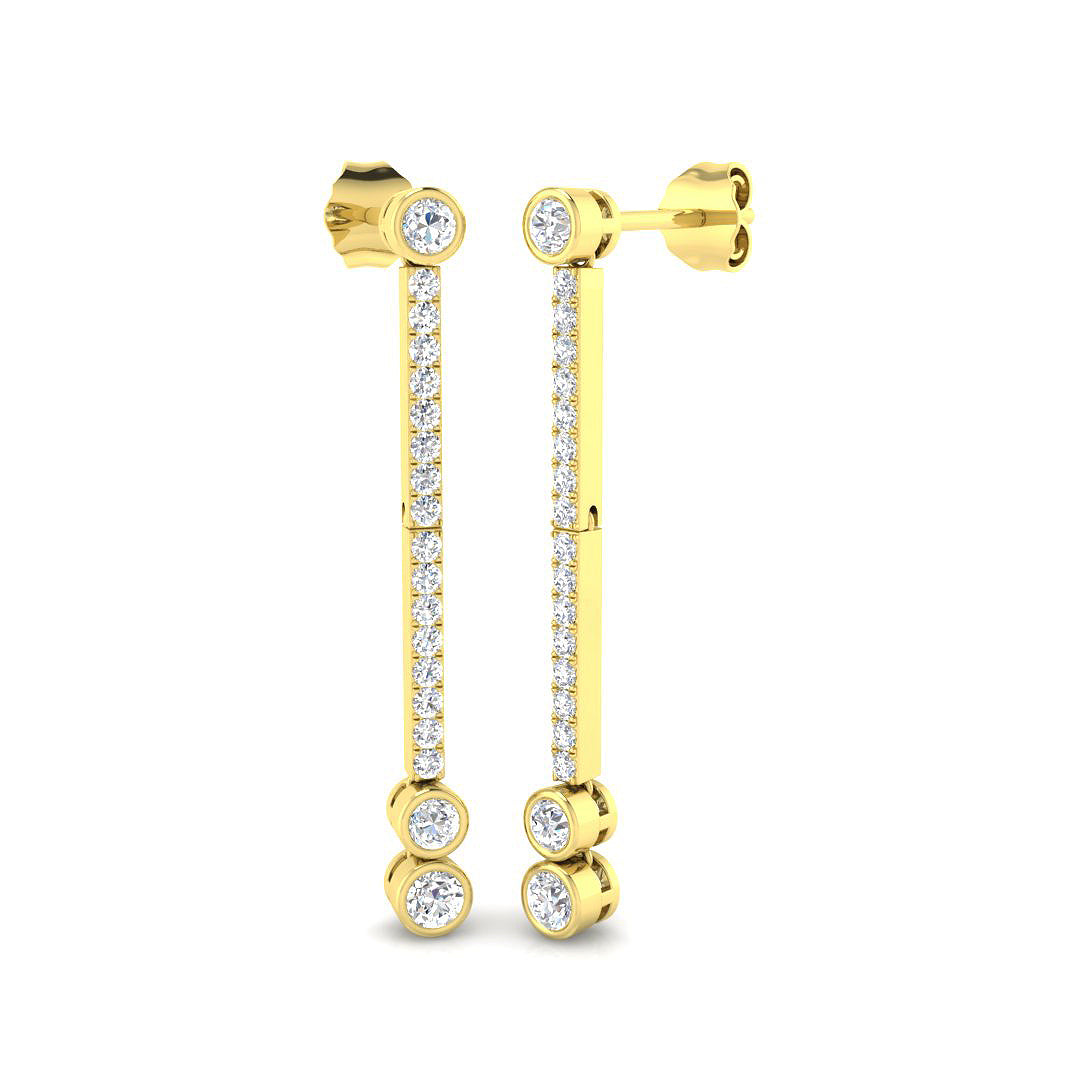 Round Diamond Earrings