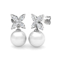 Round Pearl Earrings