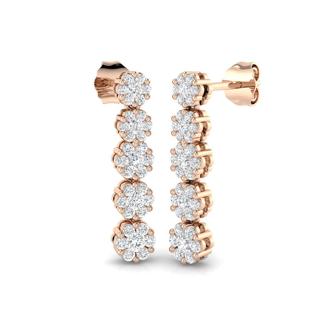 Round Diamond Earrings