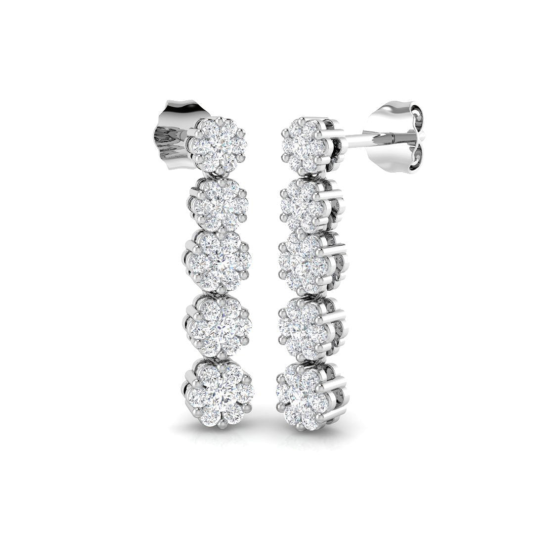 Round Diamond Earrings