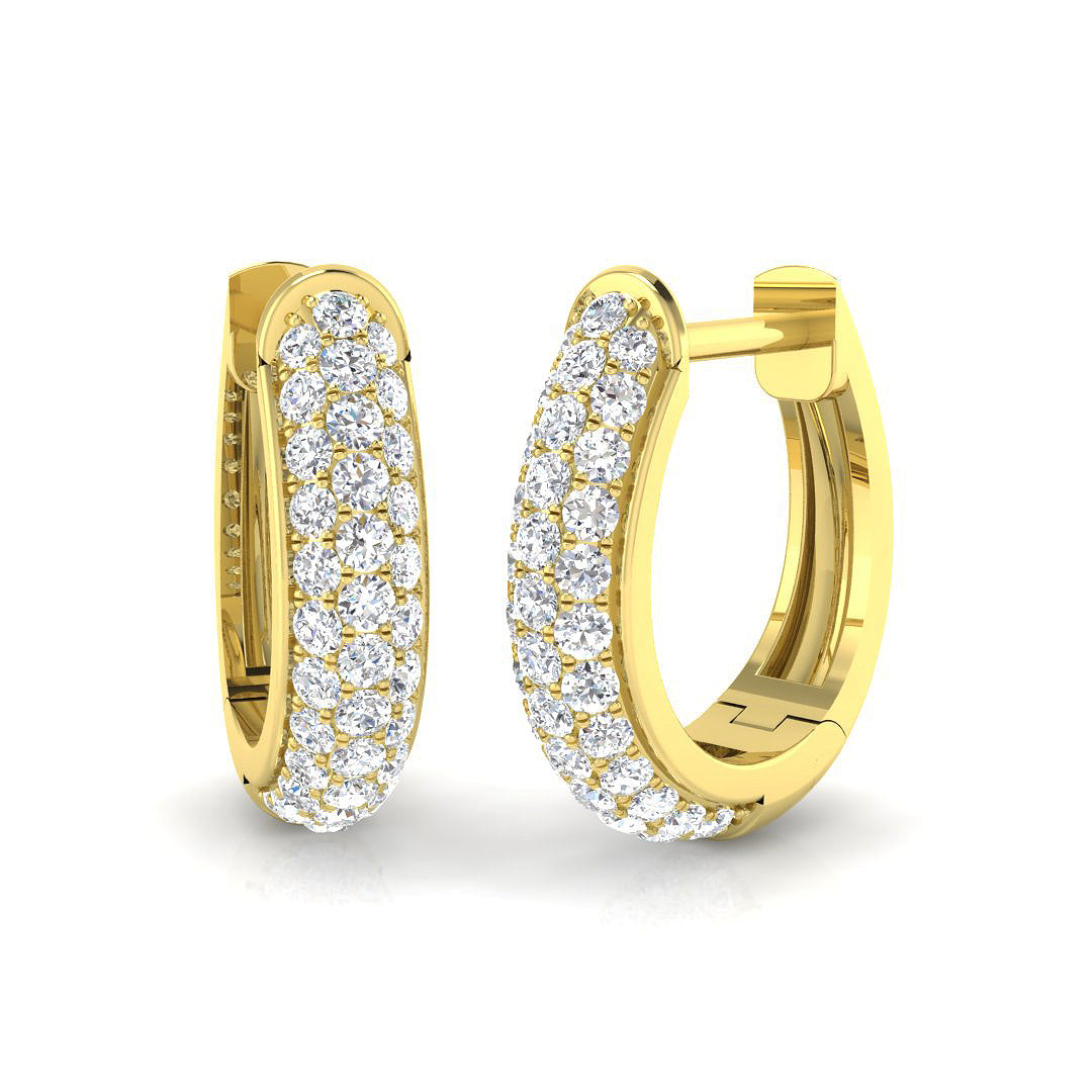 Round Diamond Earrings