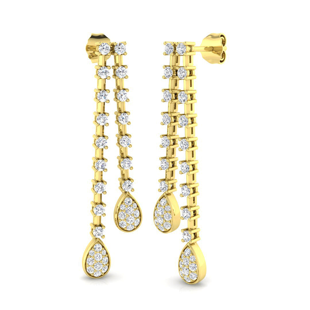 Round Diamond Earrings