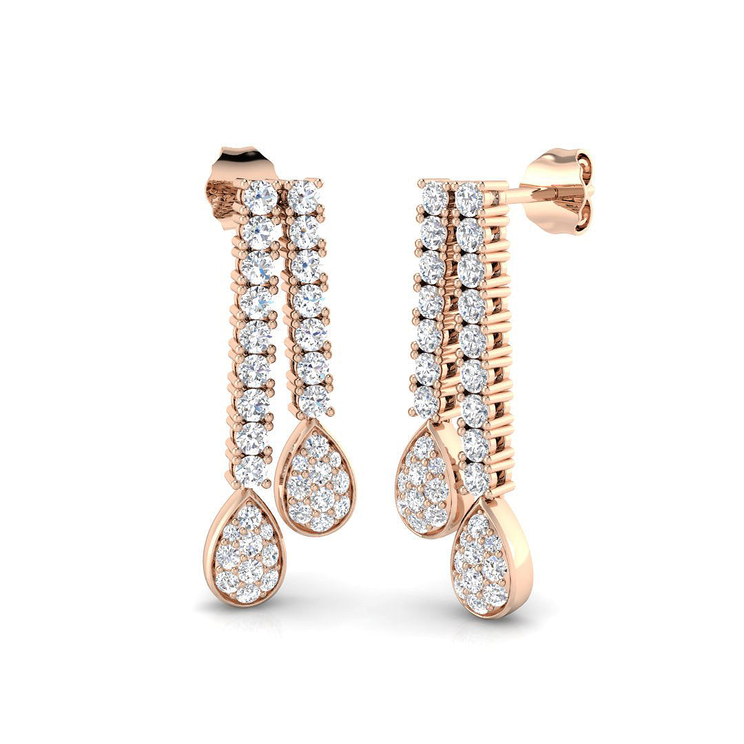 Round Diamond Earrings