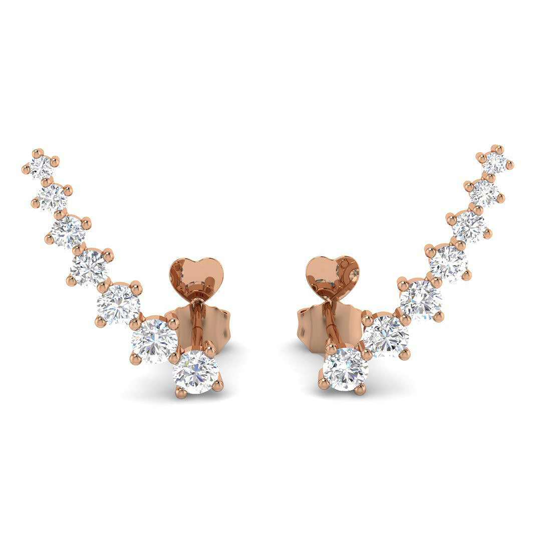 Round Diamond Earrings