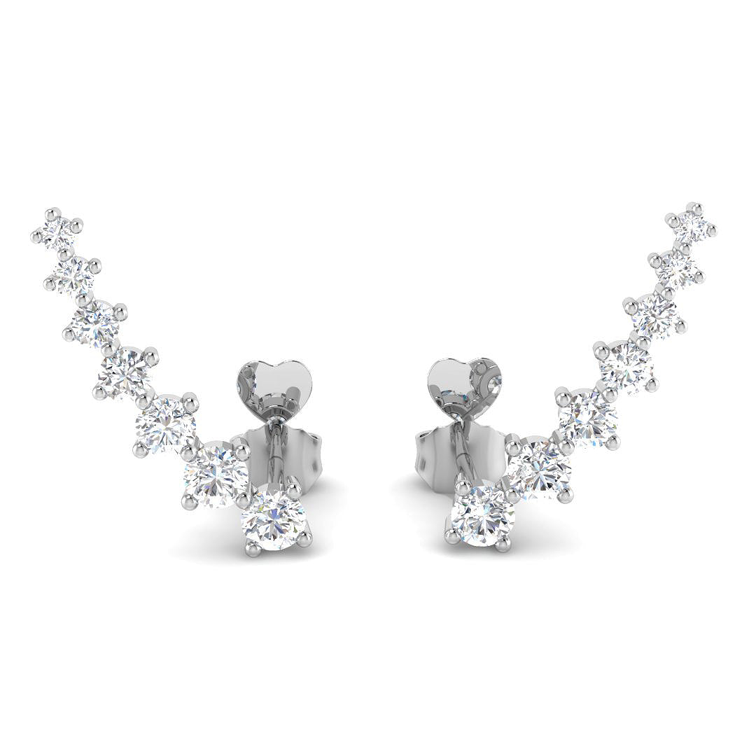 Round Diamond Earrings