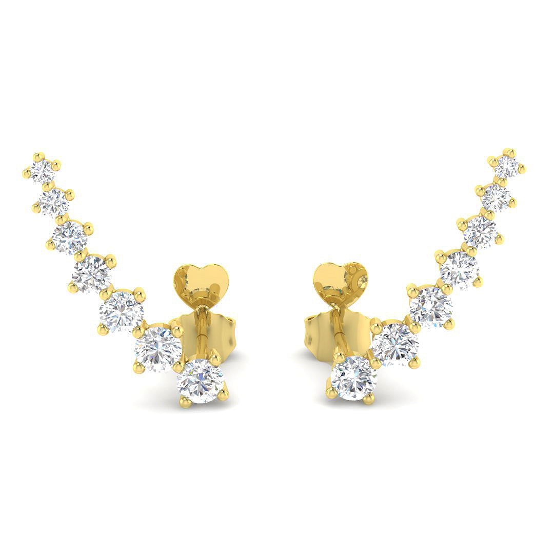 Round Diamond Earrings