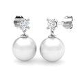 Round Pearl Earrings