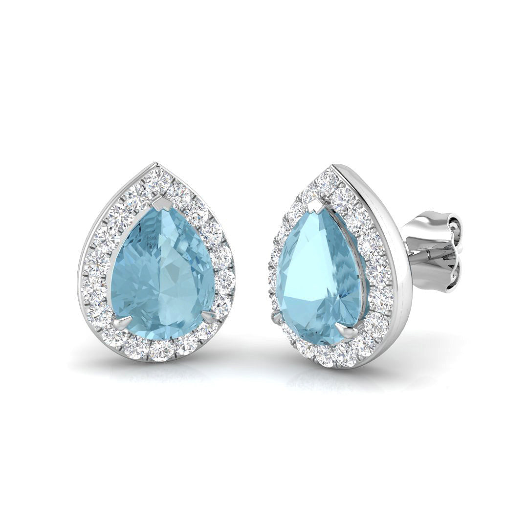 Pear Gemstone Earrings