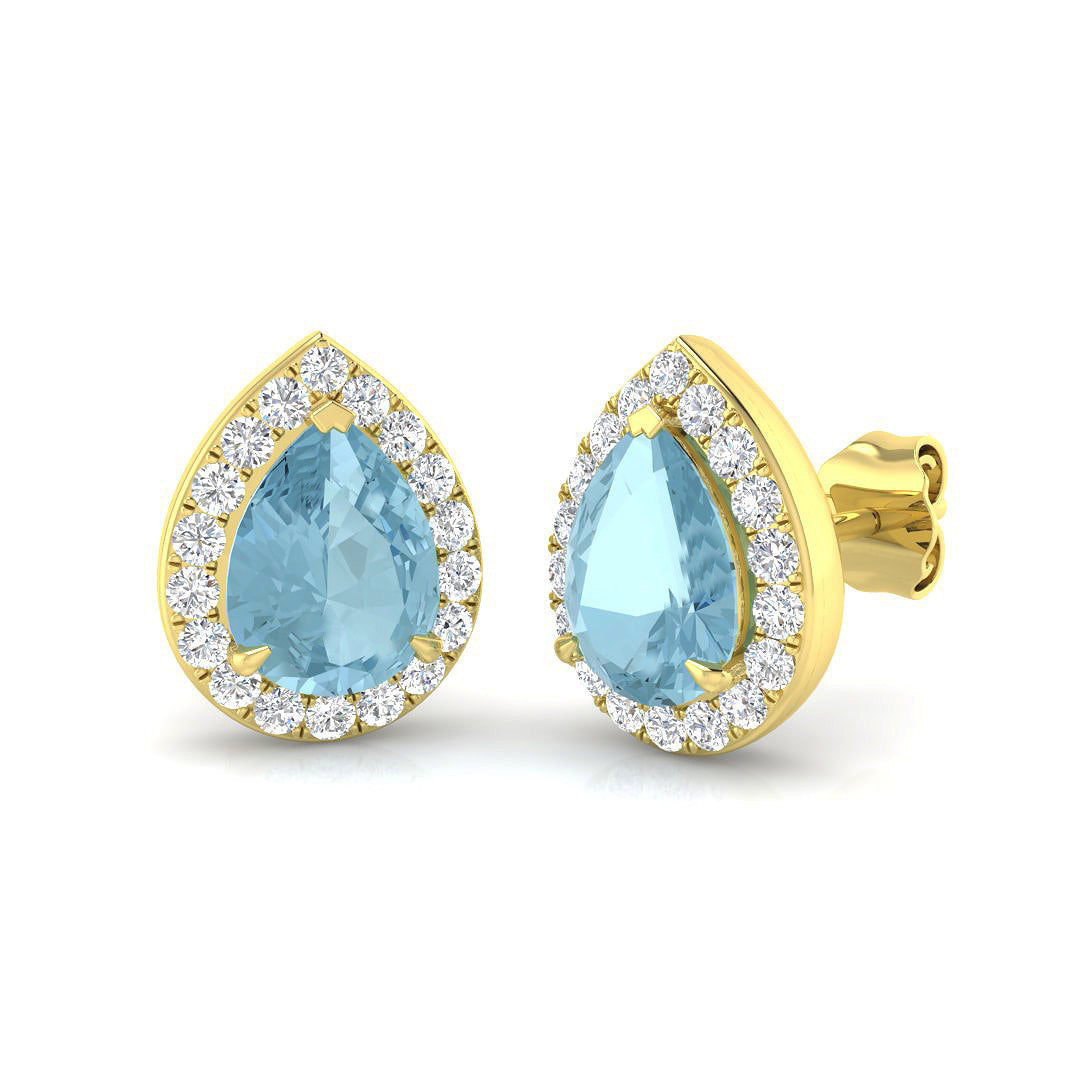 Pear Gemstone Earrings